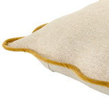 Keiichi Caliza Woven Cushion – Mustard