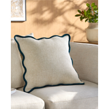 Keiichi Caliza Woven Cushion – Peacock