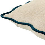 Keiichi Caliza Woven Cushion – Peacock
