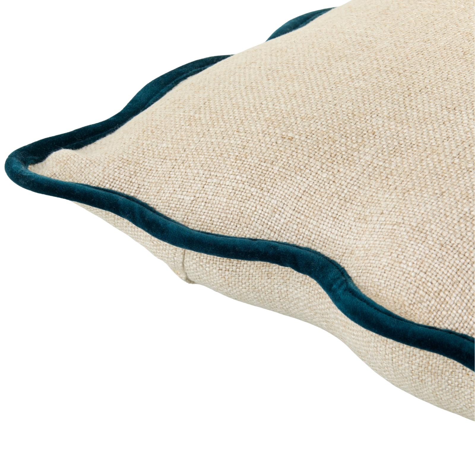 Keiichi Caliza Woven Cushion – Peacock