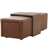 Keiichi Campden Ottoman – Leather