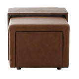 Keiichi Campden Ottoman – Leather
