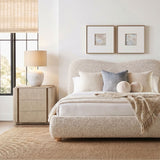 Keiichi Chadlington Curved Upholstered Bed - King