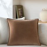 Keiichi Cotton Velvet Cushion – Cappuccino