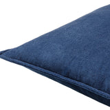 Keiichi Cotton Velvet Cushion – Midnight Blue
