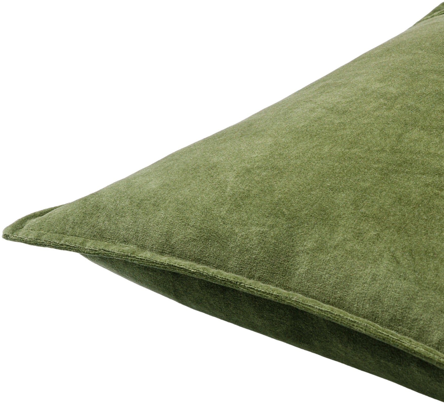 Keiichi Cotton Velvet Cushion – Olive
