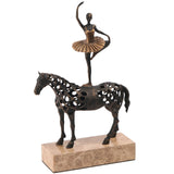 Keiichi Dancing Balance Sculpture – Dark Bronze