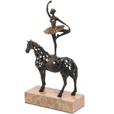 Keiichi Dancing Balance Sculpture – Dark Bronze