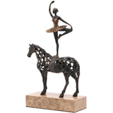 Keiichi Dancing Balance Sculpture – Dark Bronze