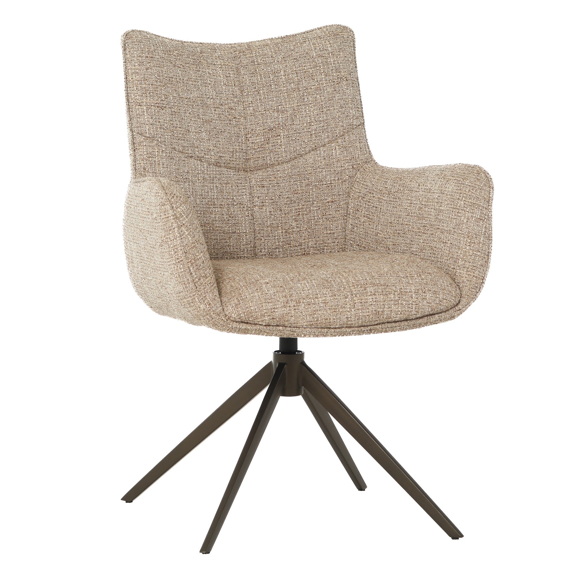 Keiichi Ducklington Swivel Dining Armchair