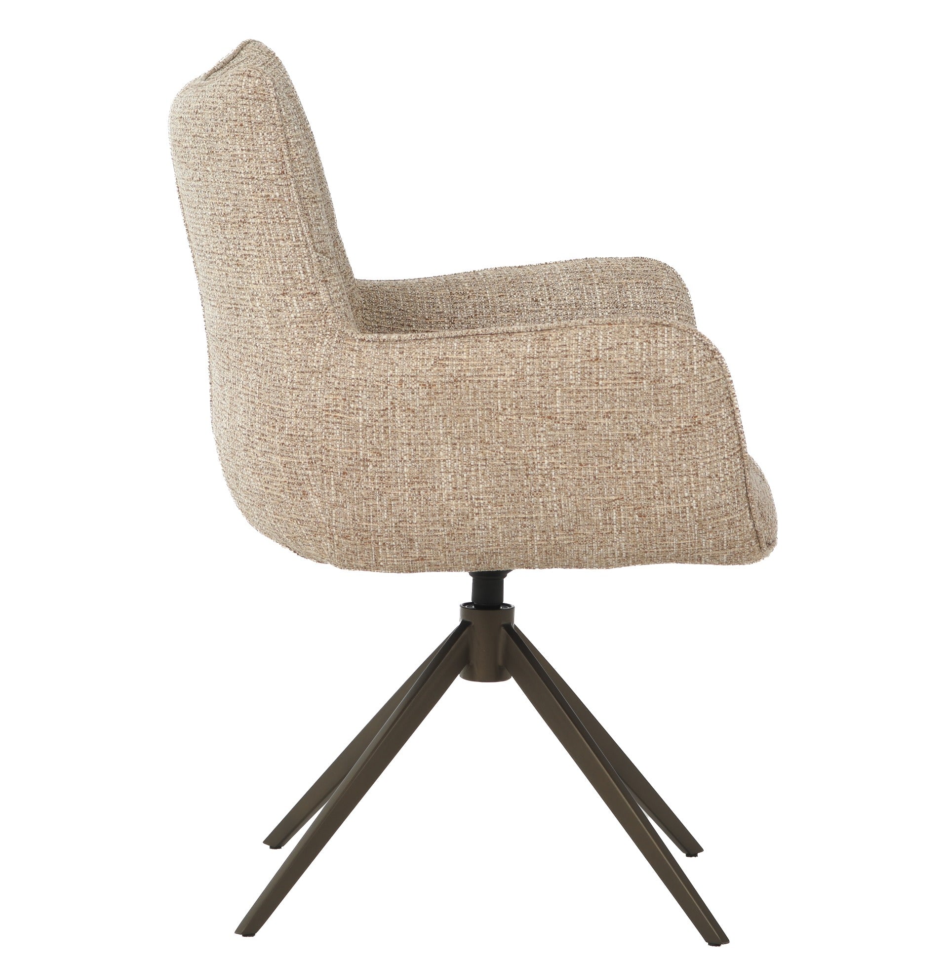 Keiichi Ducklington Swivel Dining Armchair