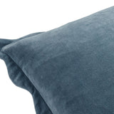 Keiichi Effervescent Woven Cushion – Dusky Indigo