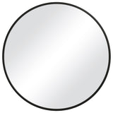 Keiichi Eve Medium Round Mirror – Black