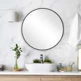 Keiichi Eve Small Round Mirror – Black