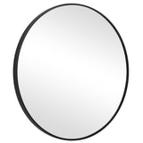 Keiichi Eve Small Round Mirror – Black