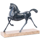 Keiichi Flying Horse Sculpture – Dark Nickel