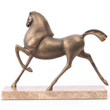 Keiichi Flying Horse Sculpture – Gold