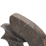 Keiichi Geometric Sculpture – Brown Marble