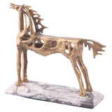 Keiichi Horse Sculpture – Gold