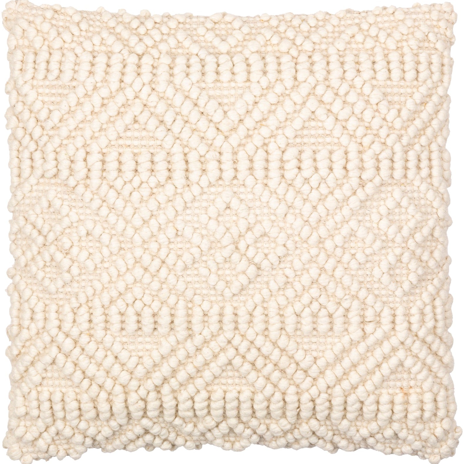 Keiichi Hygge Hand Woven Cushion – Cream