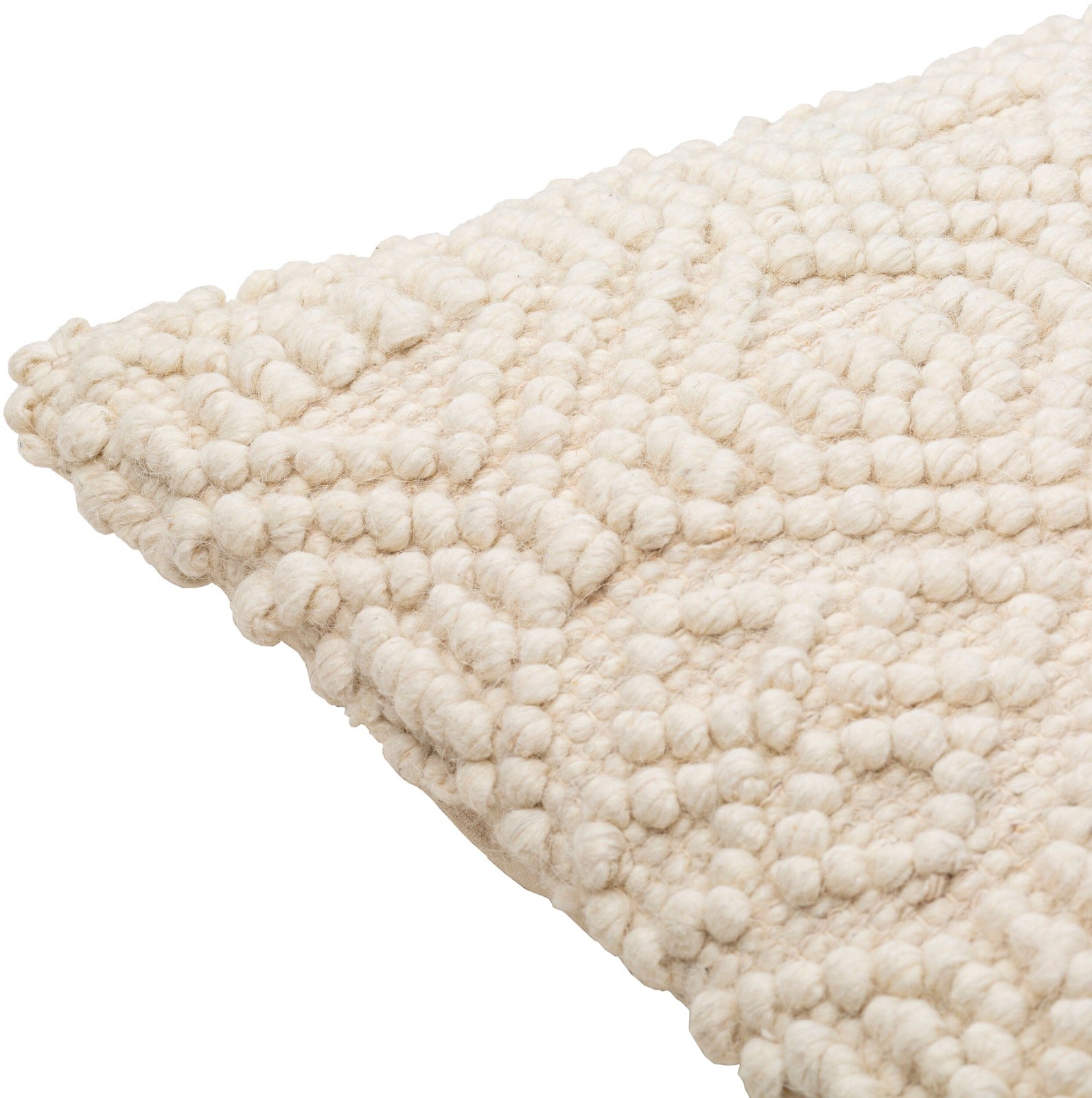 Keiichi Hygge Hand Woven Cushion – Cream