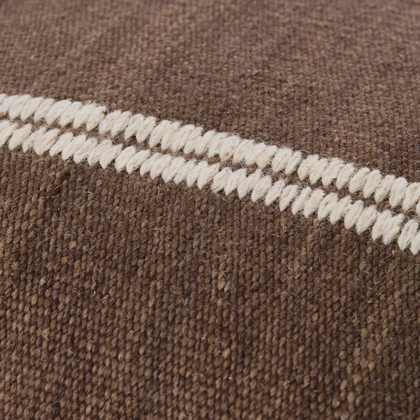 Keiichi Jundah Woven Cushion – Brown