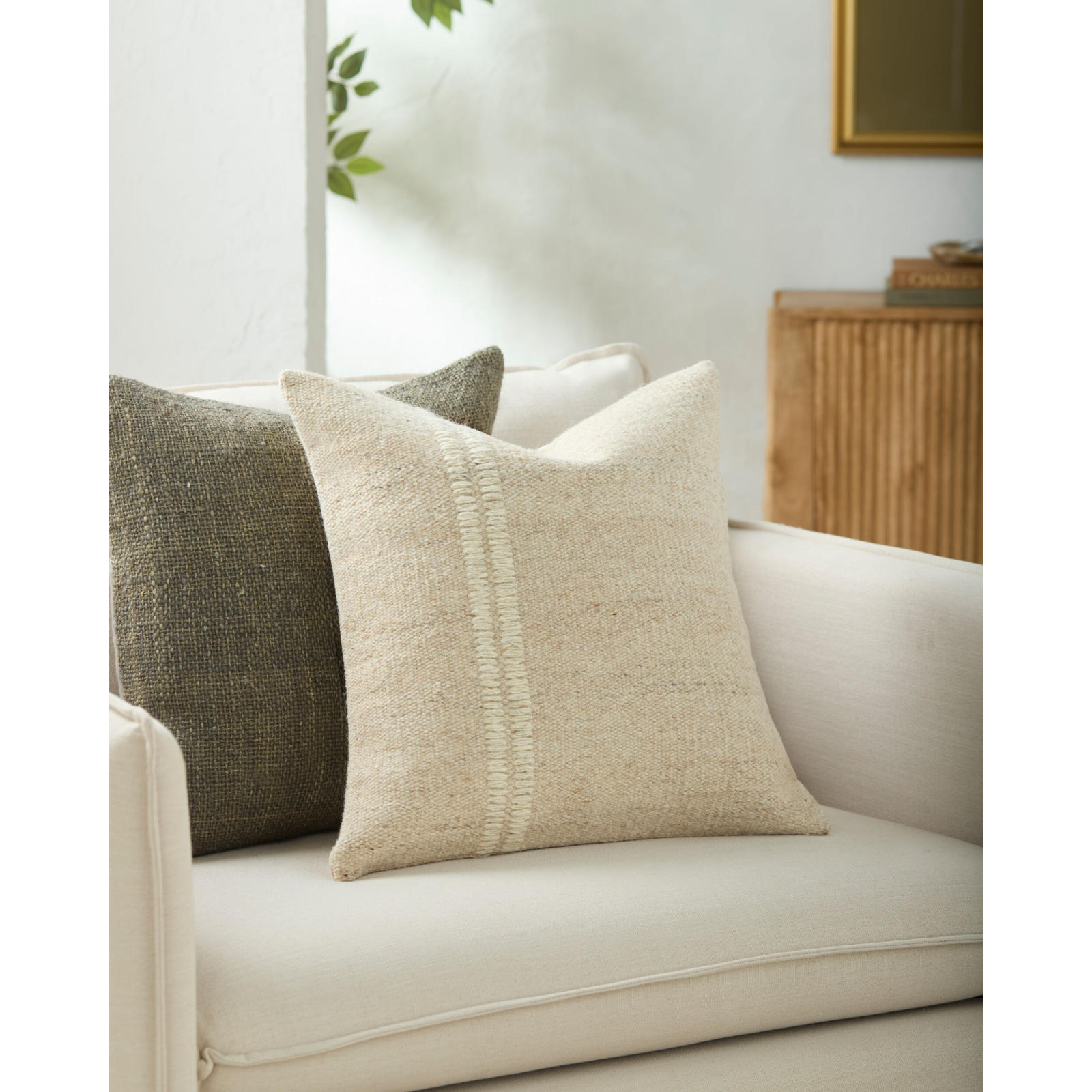 Keiichi Jundah Woven Cushion – Natural