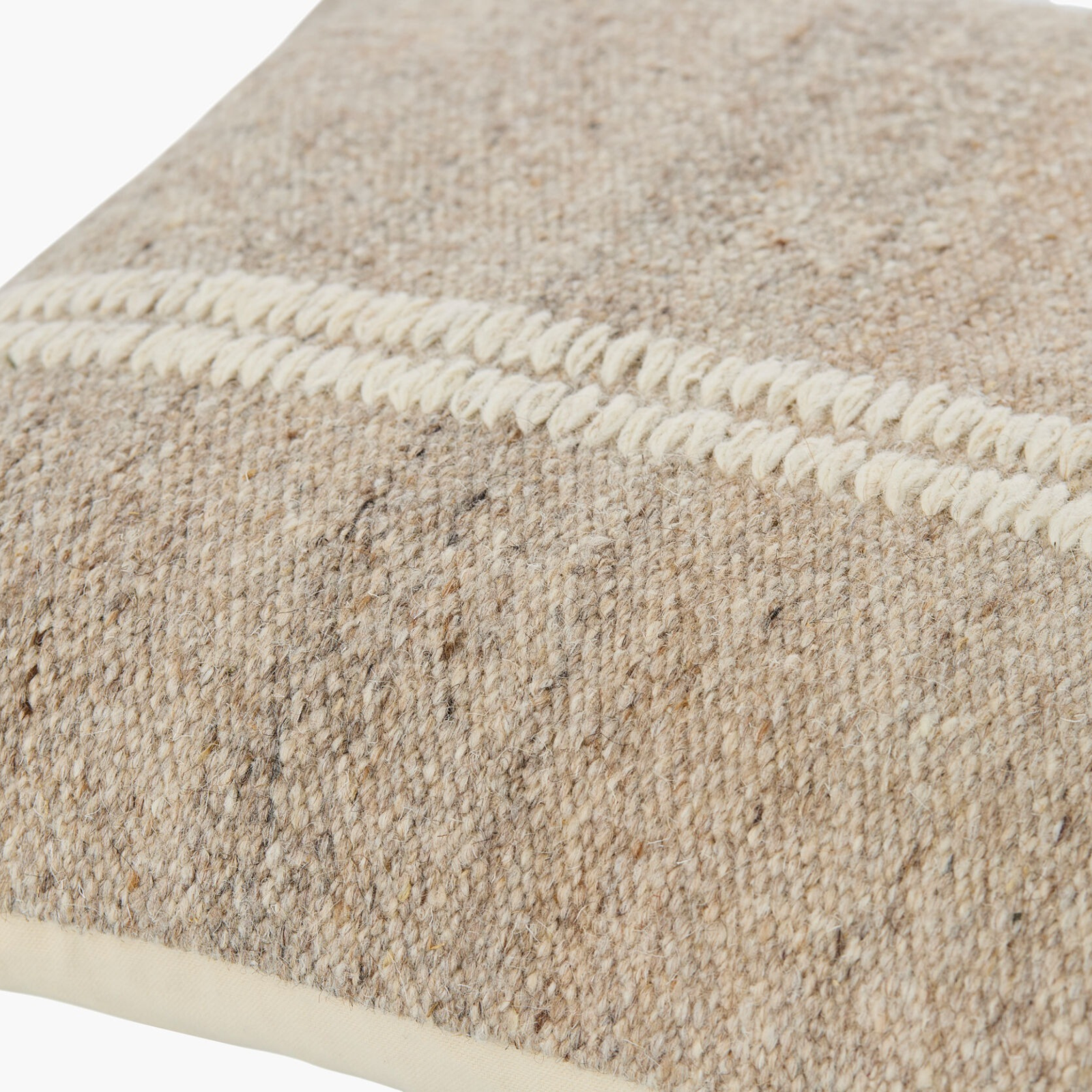 Keiichi Jundah Woven Cushion – Warm Natural