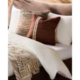 Keiichi Jundah Woven Cushion – Warm Red
