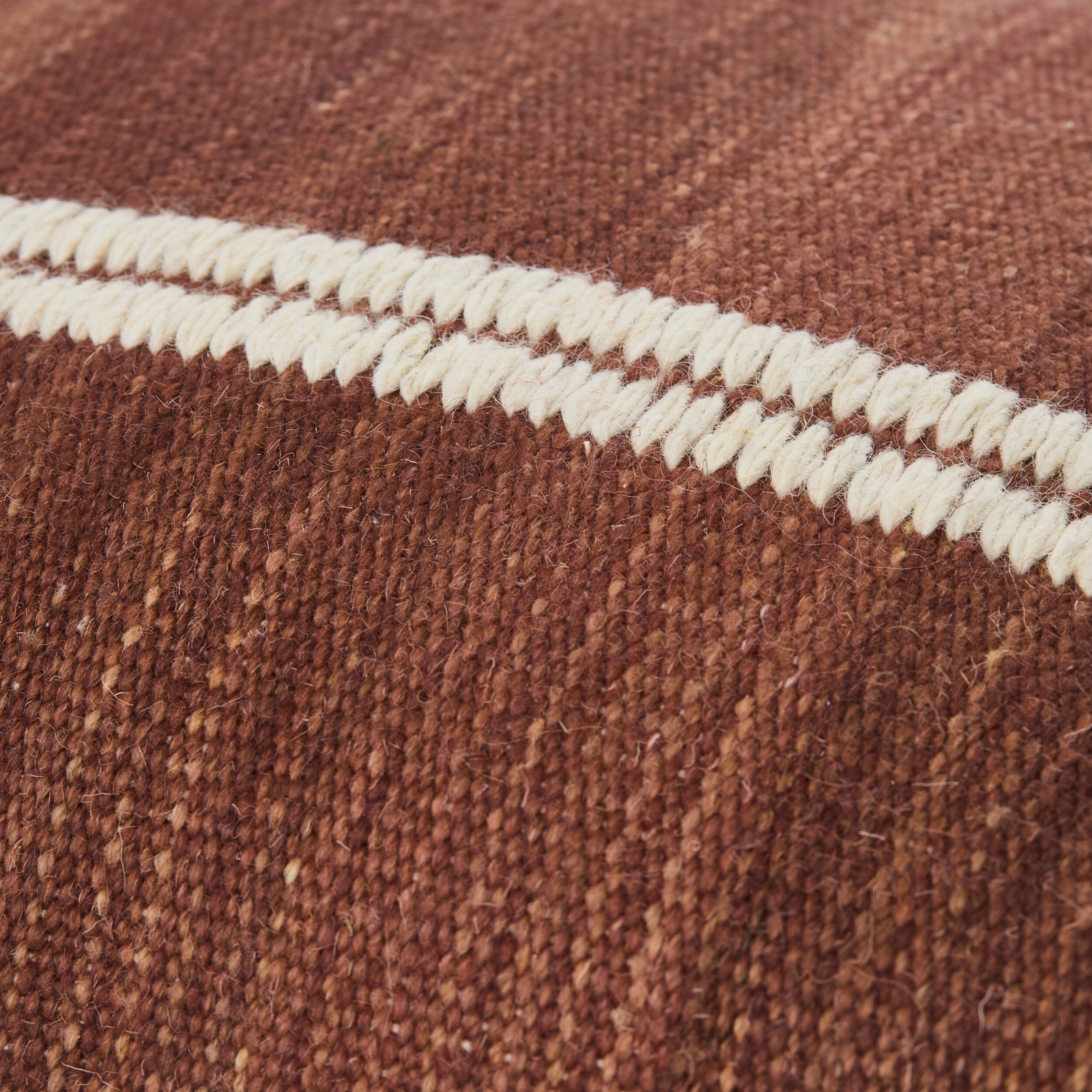 Keiichi Jundah Woven Cushion – Warm Red