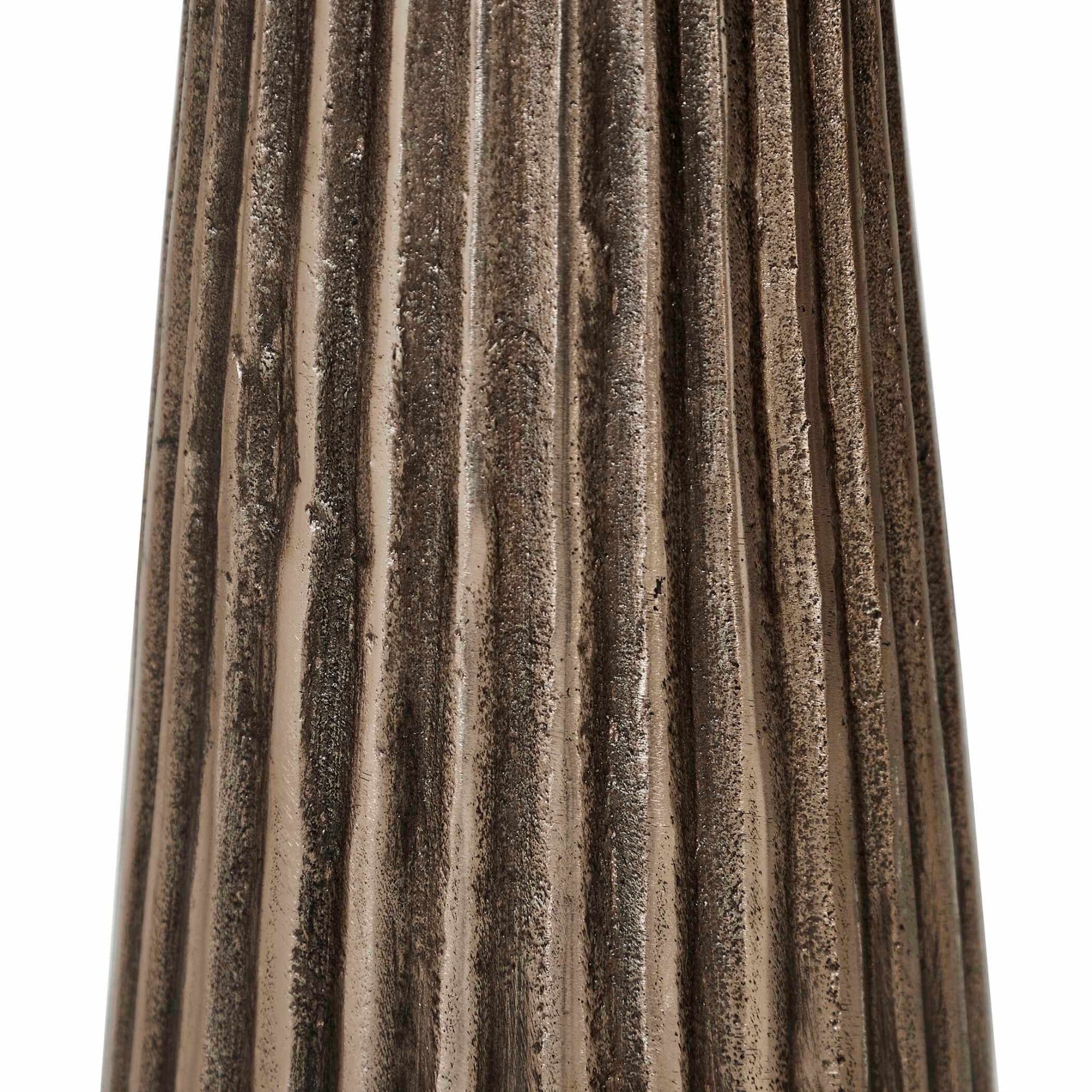 Keiichi Juniper Fluted Marble Top Side Table