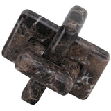 Keiichi Loop Sculpture – Large – Coffee Marble