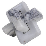 Keiichi Loop Sculpture – Large – Grey Marble