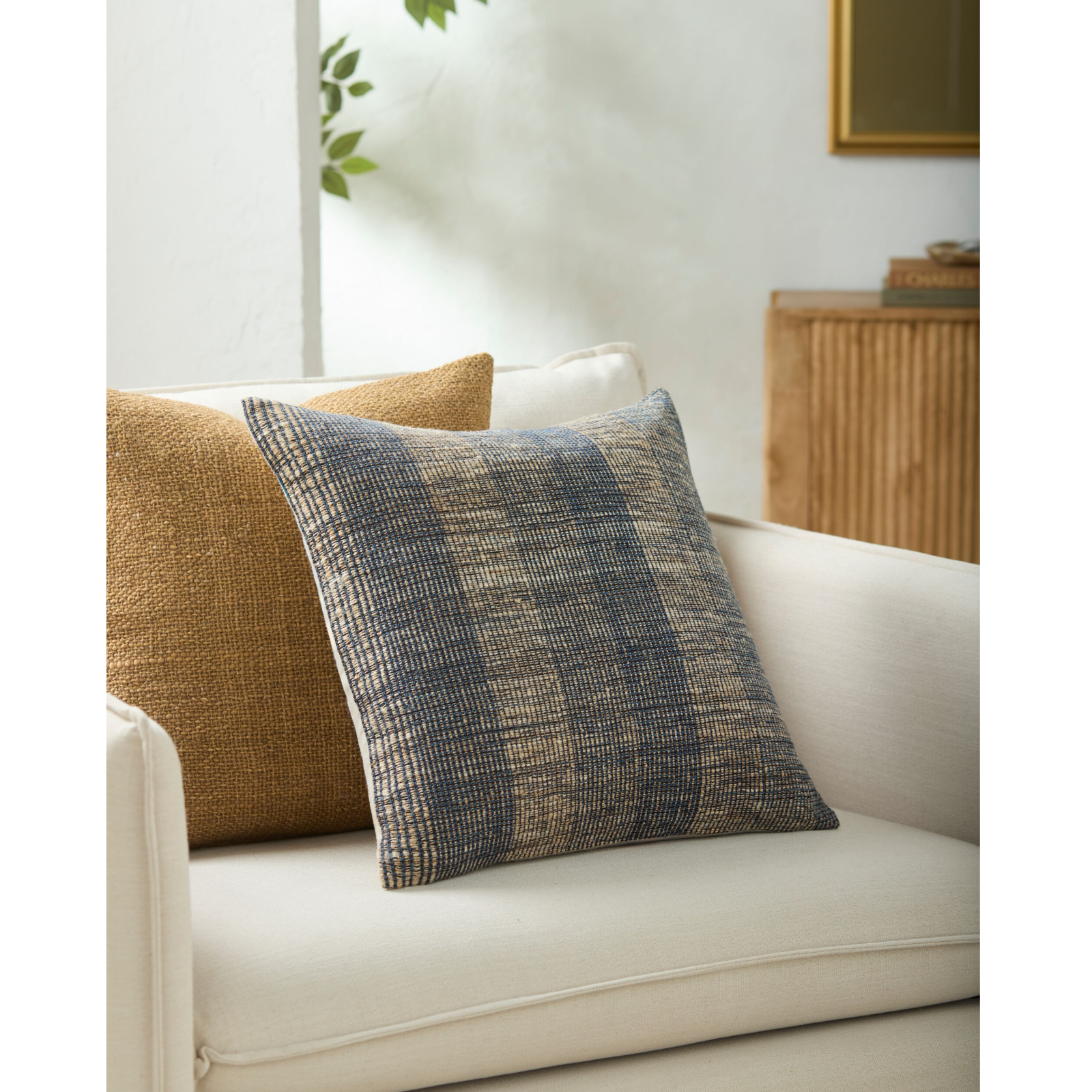 Keiichi Marzano Hand Woven Cushion – Blue