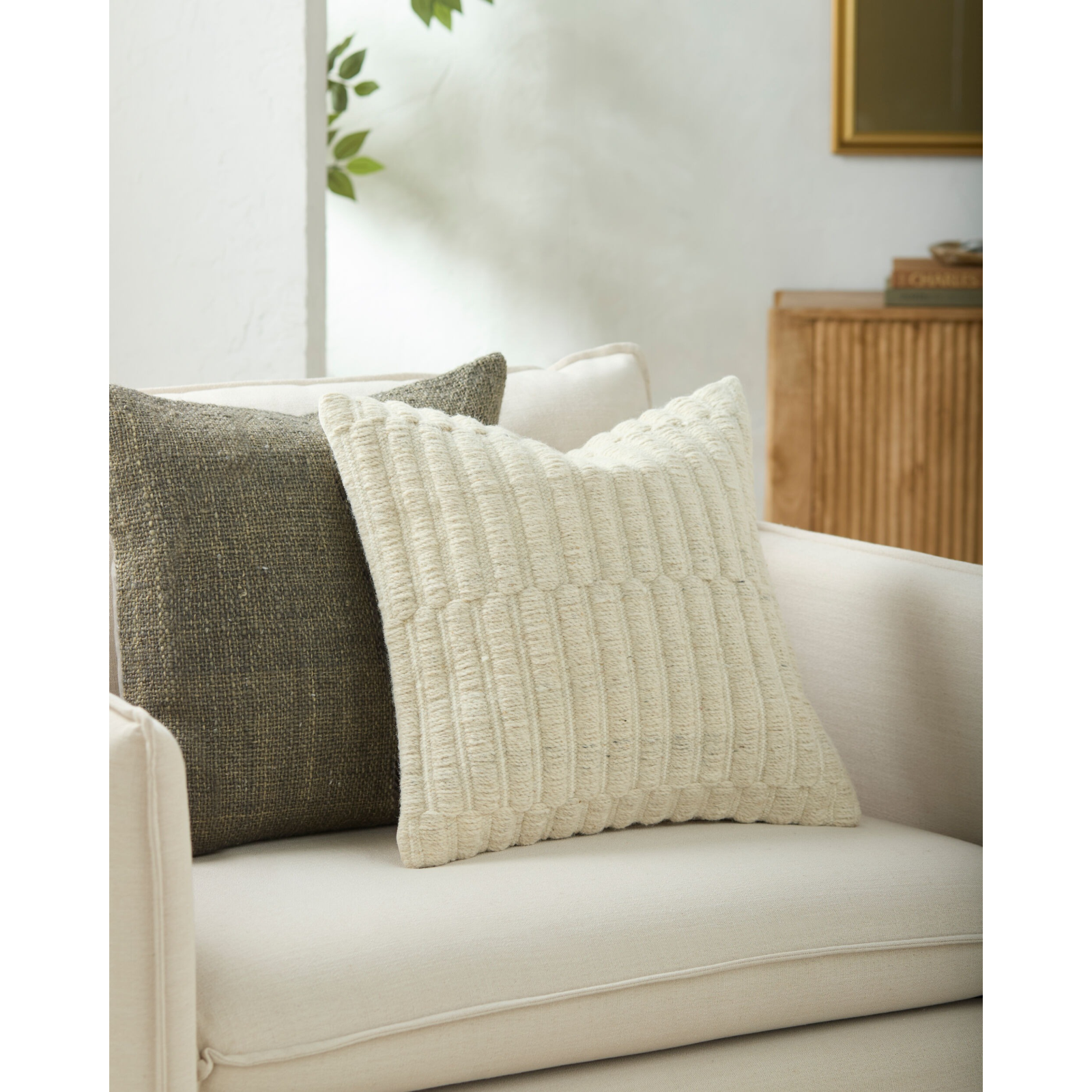 Keiichi Marzano Hand Woven Cushion – Natural