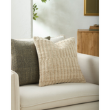 Keiichi Marzano Hand Woven Cushion – Warm Natural