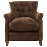 Keiichi Oxford Club Chair – Chocolate Leather