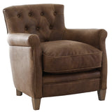 Keiichi Oxford Club Chair – Chocolate Leather