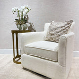 Keiichi Paxford Swivel Chair – Off-White