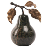 Keiichi Pear Ornament – Forest Green Marble