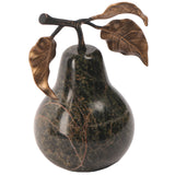 Keiichi Pear Ornament – Forest Green Marble