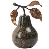 Keiichi Pear Ornament – Forest Green Marble