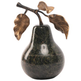 Keiichi Pear Ornament – Forest Green Marble
