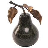 Keiichi Pear Ornament – Forest Green Marble