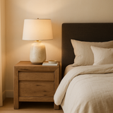 Keiichi Reclaimed Oak Bedside Cabinet