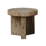 Keiichi Reclaimed Oak Round Side Table