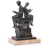 Keiichi Reading Figures Sculpture