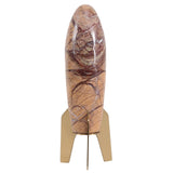 Keiichi Rocket Sculpture – Brown Marble – Small