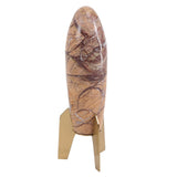 Keiichi Rocket Sculpture – Brown Marble – Small