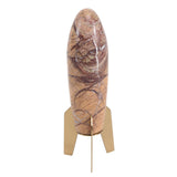 Keiichi Rocket Sculpture – Brown Marble – Small